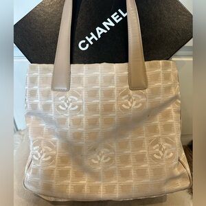 Chanel Tan Quilted Tote Bag